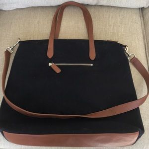 Talbots Wool and Leather Handbag